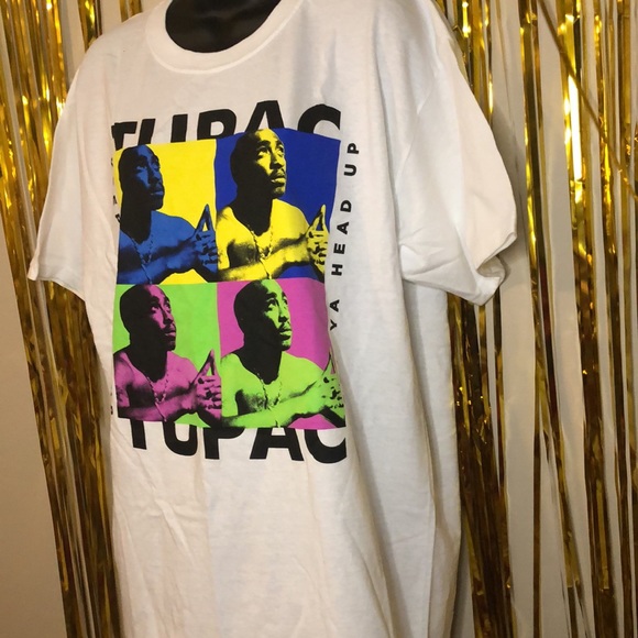 NWT Tupac Pop Art Graphic Tee - Picture 3 of 6